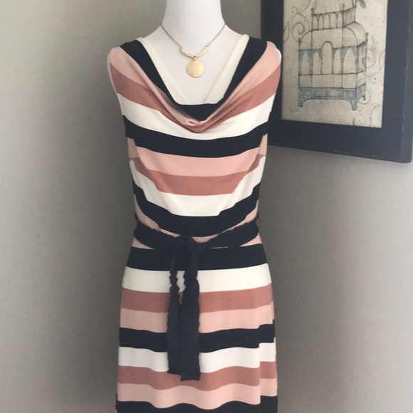 ❎DONATED❎ Loft (Factory) Striped Fit & Flare Dress - Picture 6 of 6